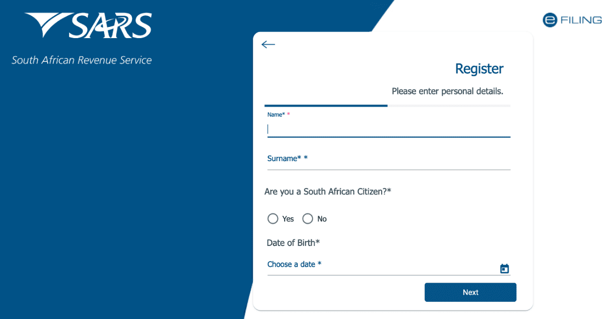 How Do I Register For SARS eFiling?