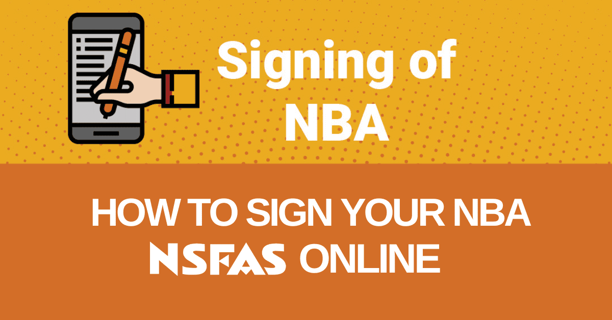 How to Sign Your NBA NSFAS Online
