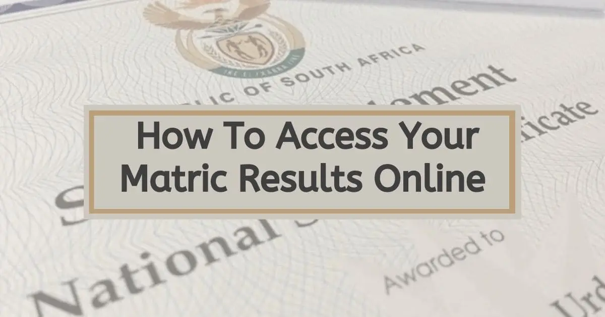 How To Access Your Matric Results Online