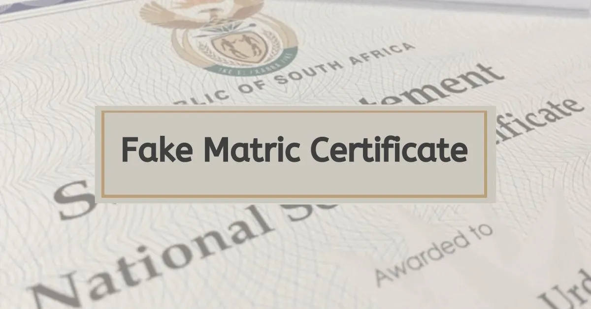 How to Identify A Fake Matric Certificate Easily