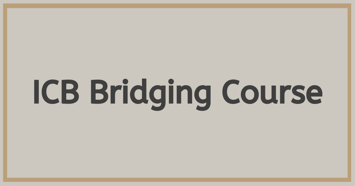 ICB Bridging Course: Succeed Without Matric