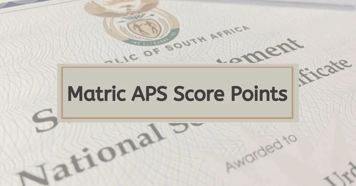 How to Calculate Matric APS Score Points