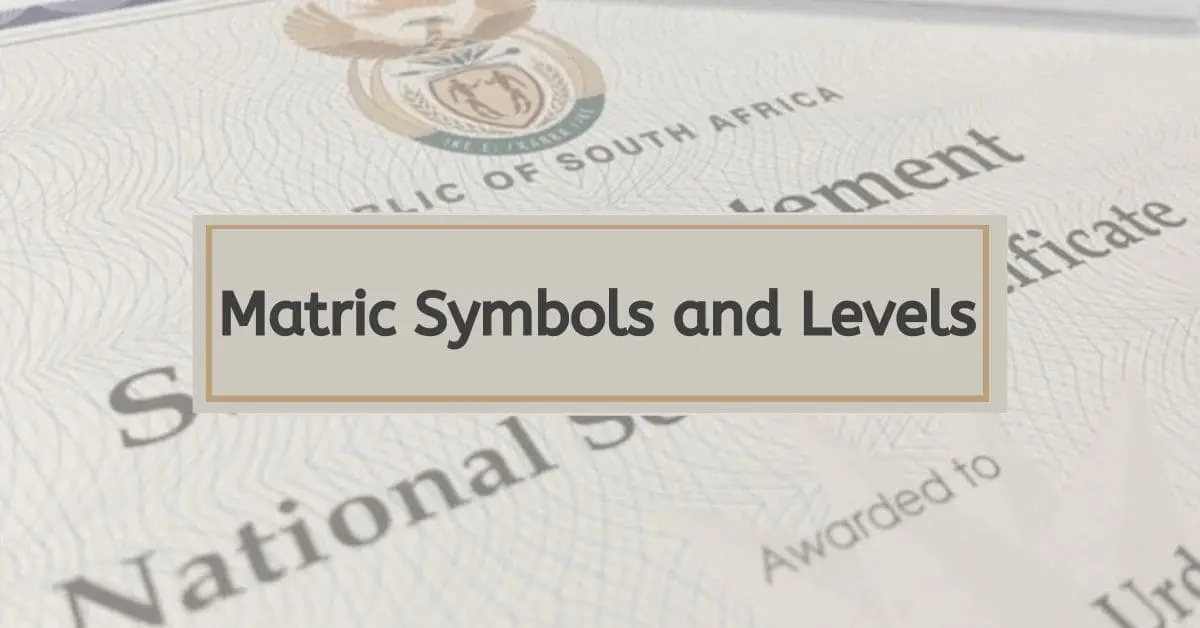 Matric Symbols And Levels