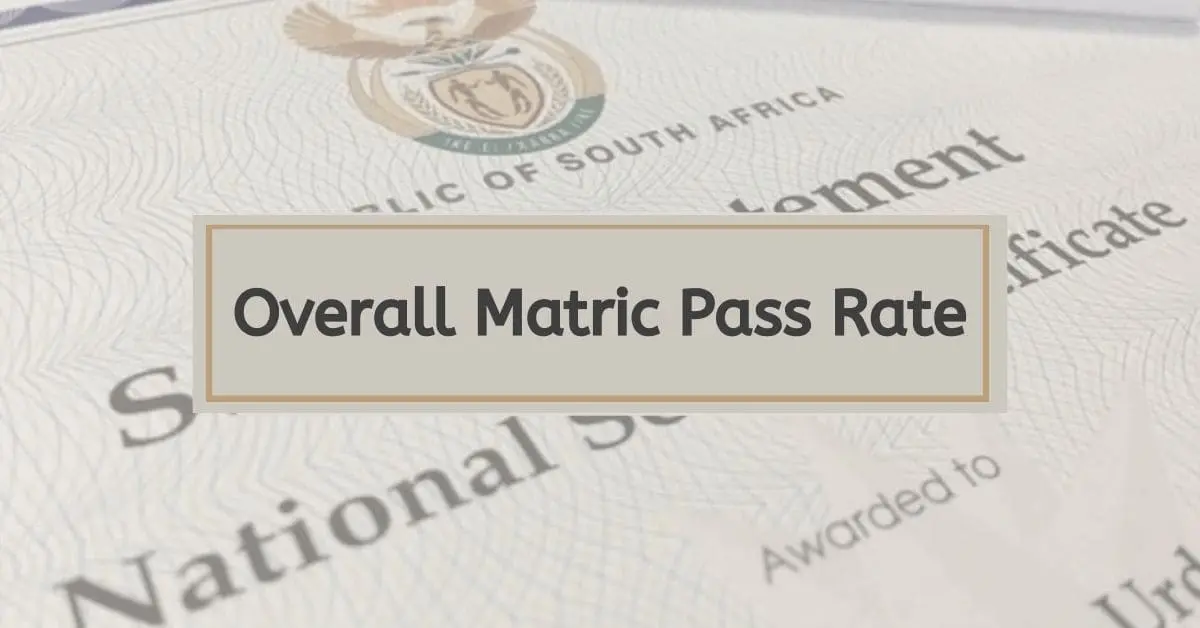 What Was The Overall Matric Pass Rate 2024?