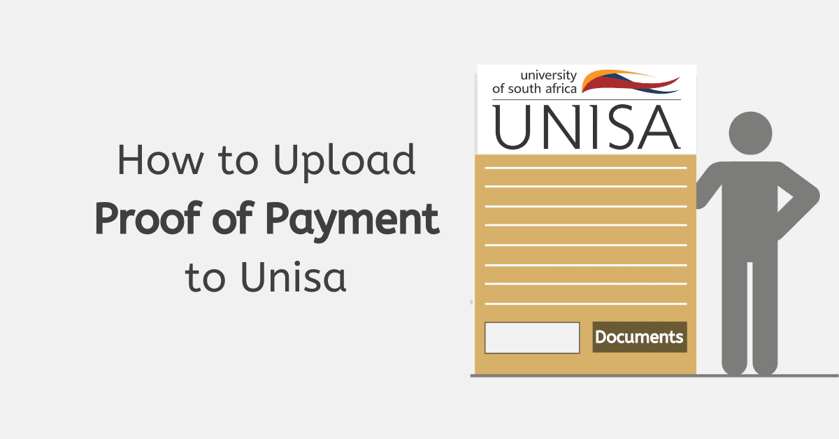 How to  Upload Proof of Payment to Unisa