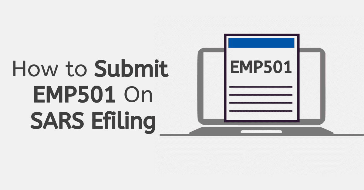 How to Submit EMP501 on SARS Efiling