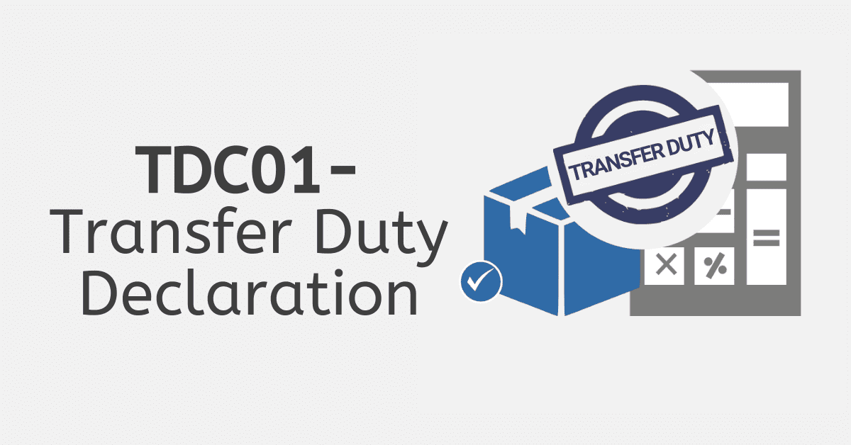 TDC01- Transfer Duty Declaration