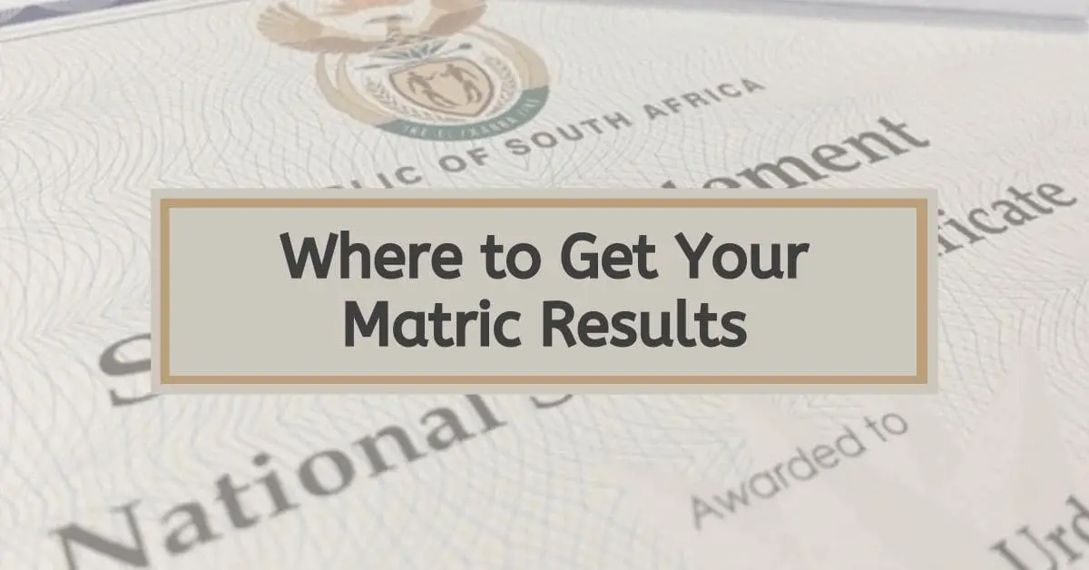 Where To Get Your 2023/24 Matric Results